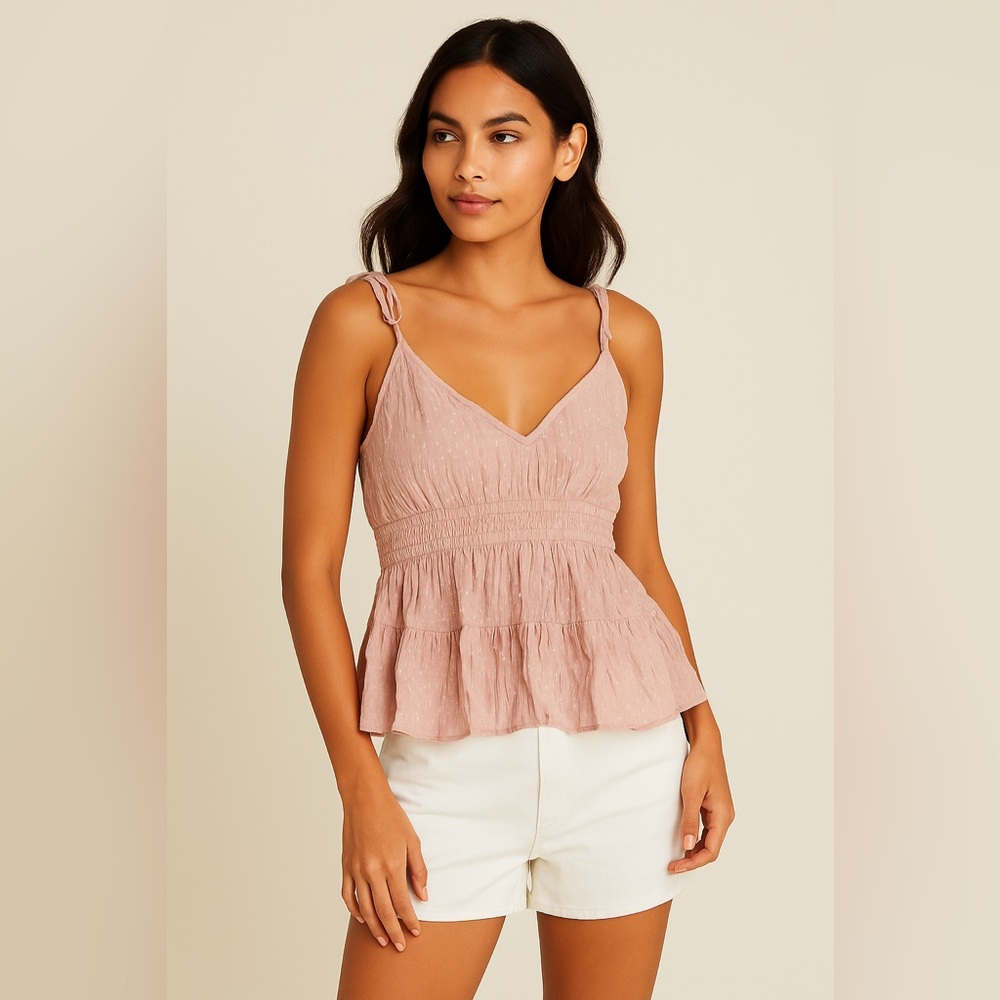 O’Neill Kelby Woven Tank Top Babydoll Size M